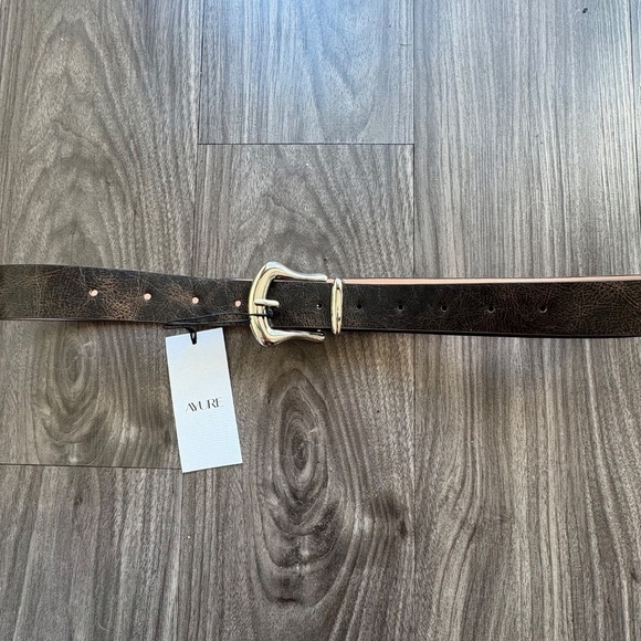 Ayure Bowie Brown and Silver Textured Belt NEW - Picture 6 of 8